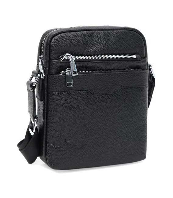 Чоловіча шкіряна сумка Ricco Grande K16507bl-black картинка, зображення, фото