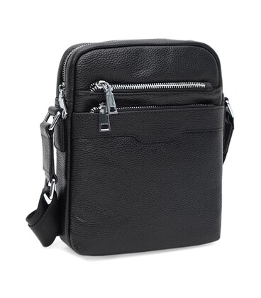 Мужская кожаная сумка Ricco Grande K16507bl-black фото, картинка, изображение