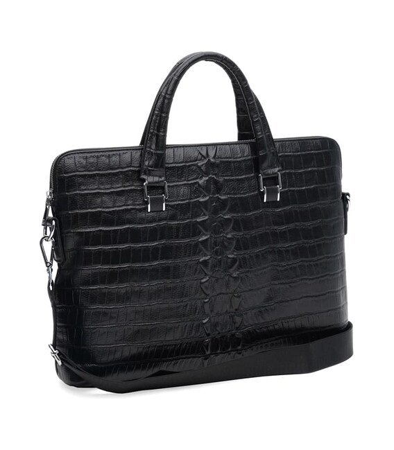 Мужская кожаная сумка Keizer k17241bl-black фото, картинка, изображение