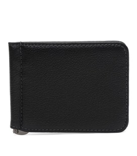 Чоловічий шкіряний затискач Ricco Grande k1125-22bl-black картинка, зображення, фото