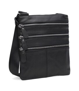 Чоловіча шкіряна сумка Keizer K1301bl-black картинка, зображення, фото