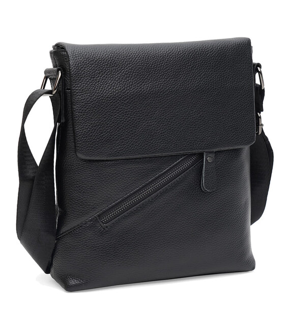 Мужская кожаная сумка Keizer K17862bl-black фото, картинка, изображение