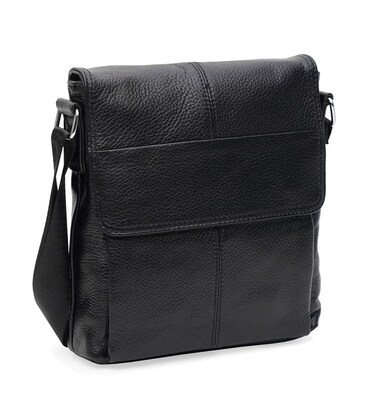 Чоловіча шкіряна сумка Keizer K13107bl-black картинка, зображення, фото