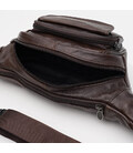 Чоловіча шкіряна сумка на пояс Keizer K18014br-brown картинка, зображення, фото