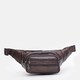 Мужская кожаная сумка на пояс Keizer K18015br-brown фото