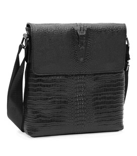 Чоловіча шкіряна сумка Keizer K18159bl-black картинка, зображення, фото