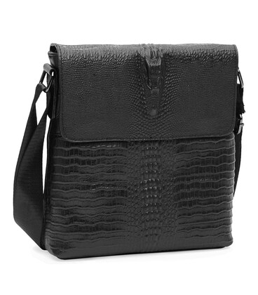 Мужская кожаная сумка Keizer K18159bl-black фото, картинка, изображение