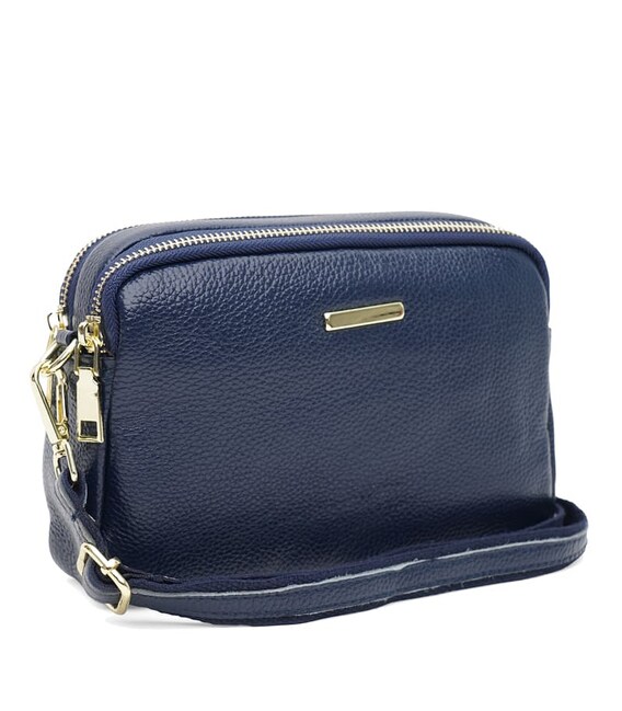 Жіноча шкіряна сумка Borsa Leather K11906n-blue картинка, зображення, фото