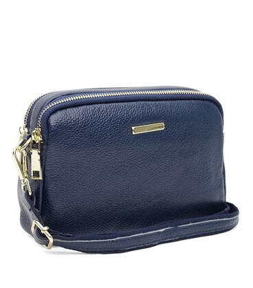 Женская кожаная сумка Borsa Leather K11906n-blue фото, картинка, изображение