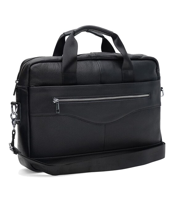 Чоловіча шкіряна сумка Keizer K19029bl-black картинка, зображення, фото