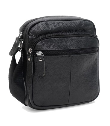 Мужская кожаная сумка Keizer K10080bl-black фото, картинка, изображение