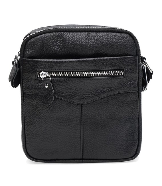 Чоловіча шкіряна сумка Keizer K11183bl-black картинка, зображення, фото