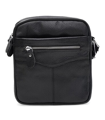 Мужская кожаная сумка Keizer K11183bl-black фото, картинка, изображение