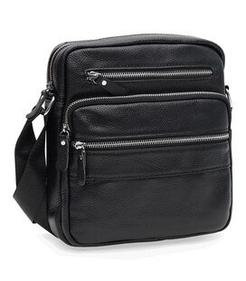 Мужская кожаная сумка Keizer K19981bl-black фото, картинка, изображение