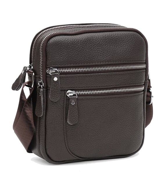 Мужская кожаная сумка Keizer K13646br-brown фото, картинка, изображение