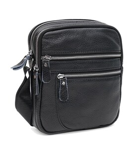 Чоловіча шкіряна сумка Keizer K13646bl-black картинка, зображення, фото