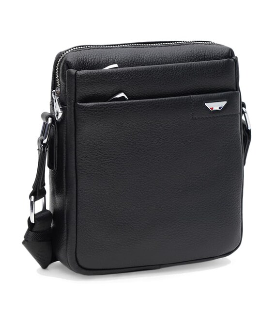 Мужская кожаная сумка Ricco Grande K1z210-black фото, картинка, изображение