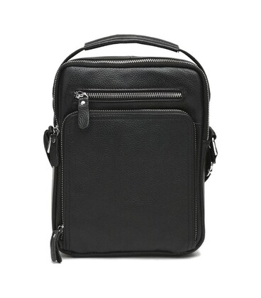 Чоловіча шкіряна сумка Keizer K15608a-black картинка, зображення, фото