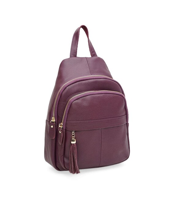 Женский кожаный рюкзак Borsa Leather K11032v-violet фото, картинка, изображение