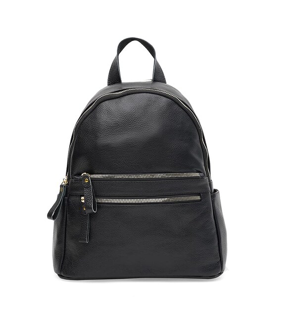 Женский кожаный рюкзак Borsa Leather k1s005-black фото, картинка, изображение