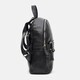 Женский кожаный рюкзак Borsa Leather k1s005-black фото