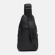 Чоловічий шкіряний рюкзак через плече Borsa Leather k1338-black картинка, зображення, фото
