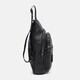 Мужской кожаный рюкзак через плечо Borsa Leather k1338-black фото
