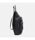 Чоловічий шкіряний рюкзак через плече Borsa Leather k1338-black картинка, зображення, фото
