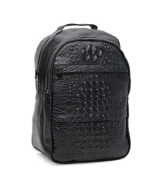 Чоловічий шкіряний рюкзак Borsa Leather k1333-black картинка, зображення, фото