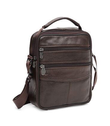 Мужская кожаная сумка Borsa Leather K12314br-brown фото, картинка, изображение