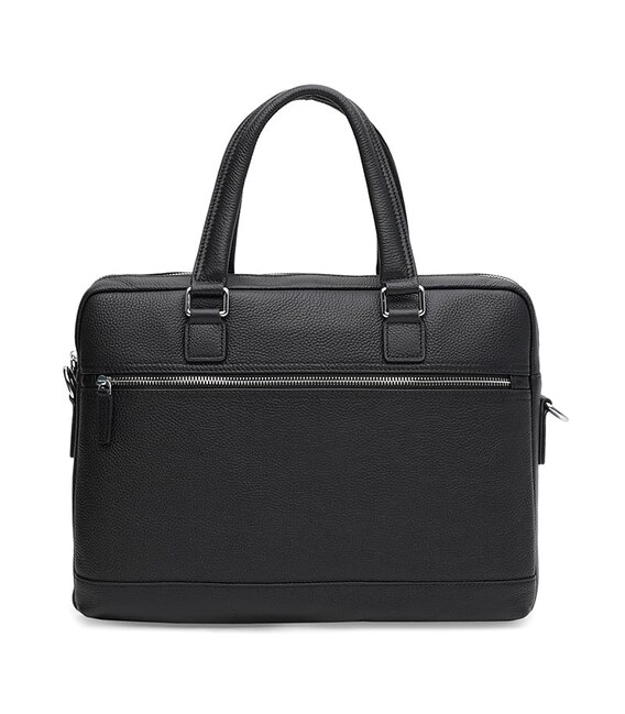 Чоловіча шкіряна сумка Borsa Leather K16613-1-black картинка, зображення, фото
