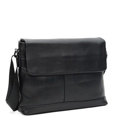 Чоловіча шкіряна сумка Keizer K11859bl-black картинка, зображення, фото