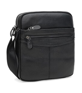 Чоловіча шкіряна сумка Keizer K12217bl-black картинка, зображення, фото