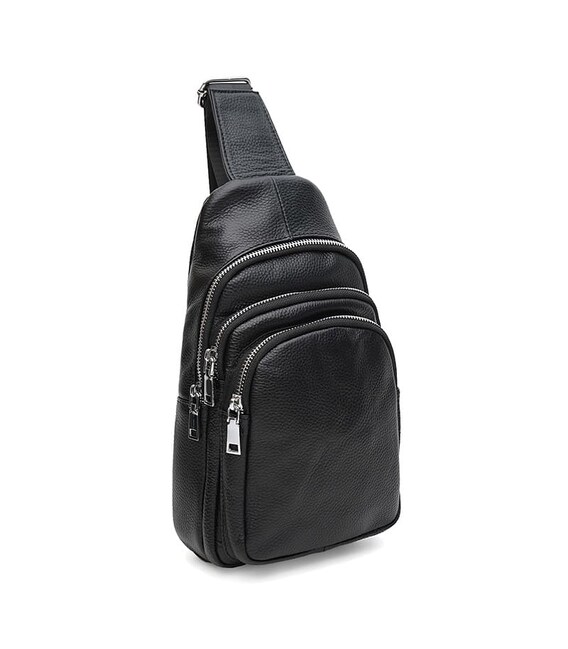 Чоловічий шкіряний рюкзак Keizer K11613bl-black картинка, зображення, фото