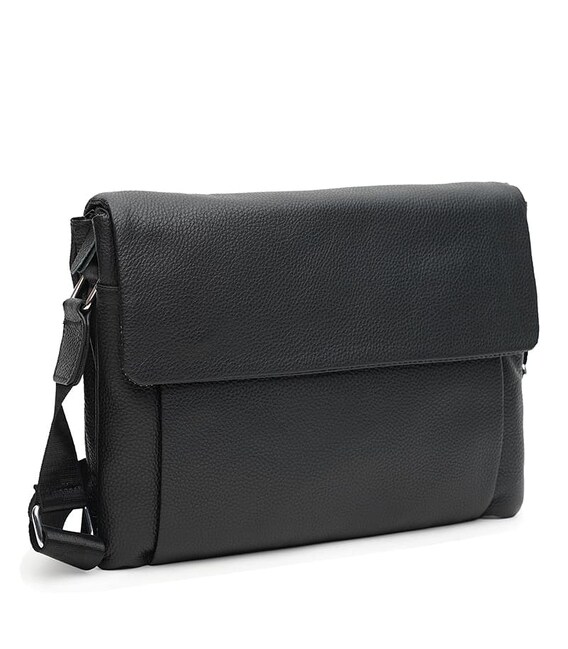 Чоловіча шкіряна сумка Keizer K18858bl-black картинка, зображення, фото