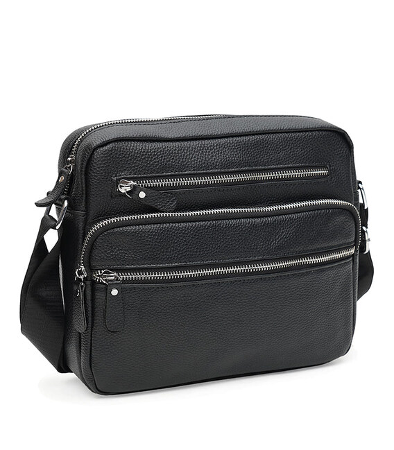 Мужская кожаная сумка Keizer K19988bl-black фото, картинка, изображение