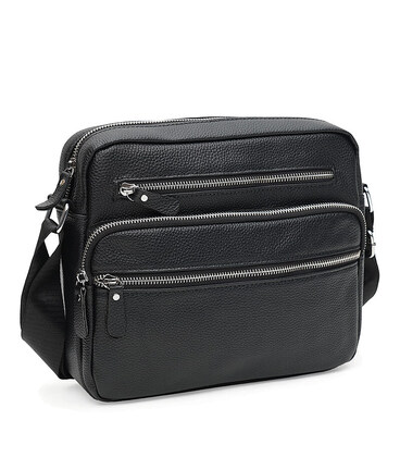 Мужская кожаная сумка Keizer K19988bl-black фото, картинка, изображение