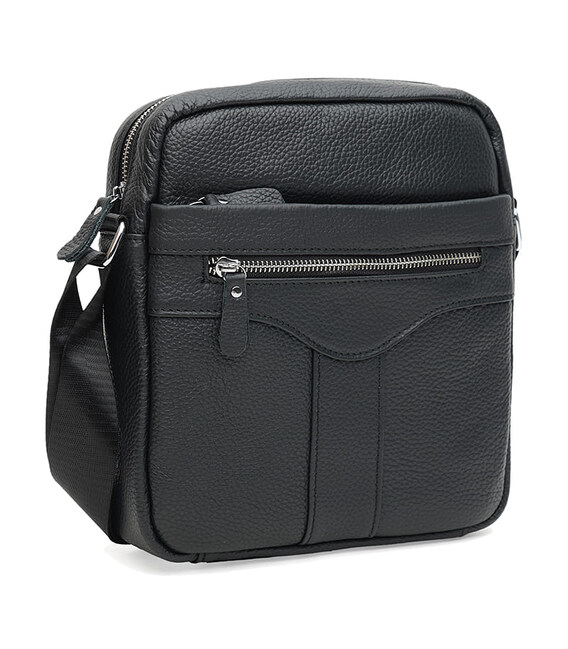 Мужская кожаная сумка Keizer K10187bl-black фото, картинка, изображение
