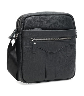 Мужская кожаная сумка Keizer K10187bl-black фото, картинка, изображение