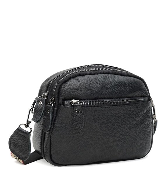 Жіноча шкіряна сумка Keizer K11208-black картинка, зображення, фото