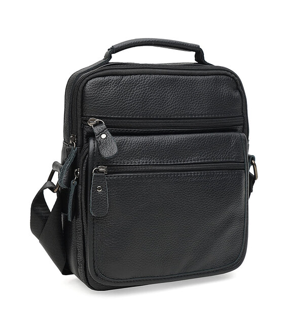 Мужская кожаная сумка Keizer K14141-black фото, картинка, изображение