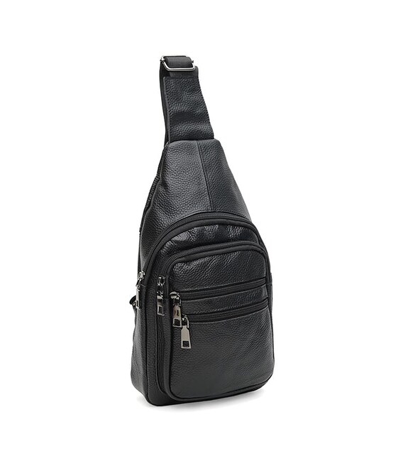 Чоловічий шкіряний рюкзак Keizer K1086bl-black картинка, зображення, фото