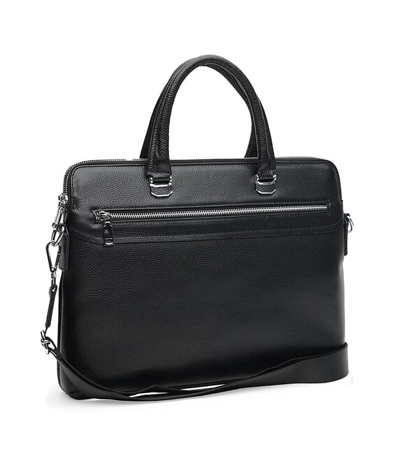 Мужская кожаная сумка Ricco Grande K117610-black фото