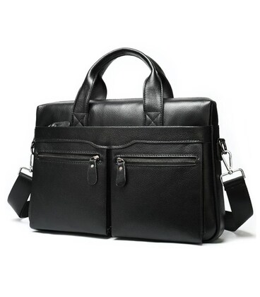 Мужская сумка кожаная Keizer k17122a-black фото, картинка, изображение