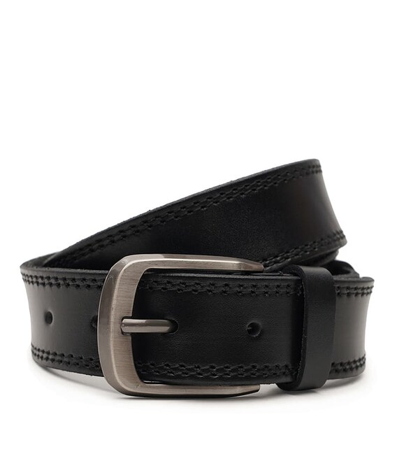 Мужской кожаный ремень Borsa Leather V1125FX02-black фото, картинка, изображение