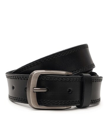 Чоловічий шкіряний ремінь Borsa Leather V1125FX02-black картинка, зображення, фото