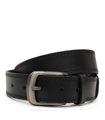 Мужской кожаный ремень Borsa Leather V1115FX02-black фото, картинка, изображение