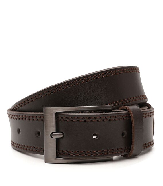 Мужской кожаный ремень Borsa Leather V1115FX12-brown фото, картинка, изображение