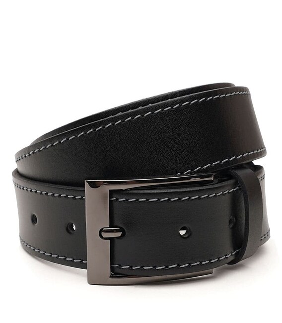 Мужской кожаный ремень Borsa Leather V1115FX10-black фото, картинка, изображение