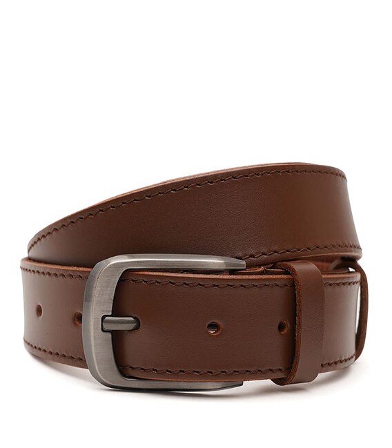 Мужской кожаный ремень Borsa Leather V1115FX08-brown фото
